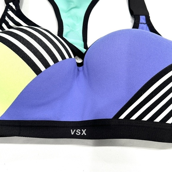 Victoria's Secret VSX Sport Vibrant Colorblock Padded Sports Bra - Picture 2 of 7